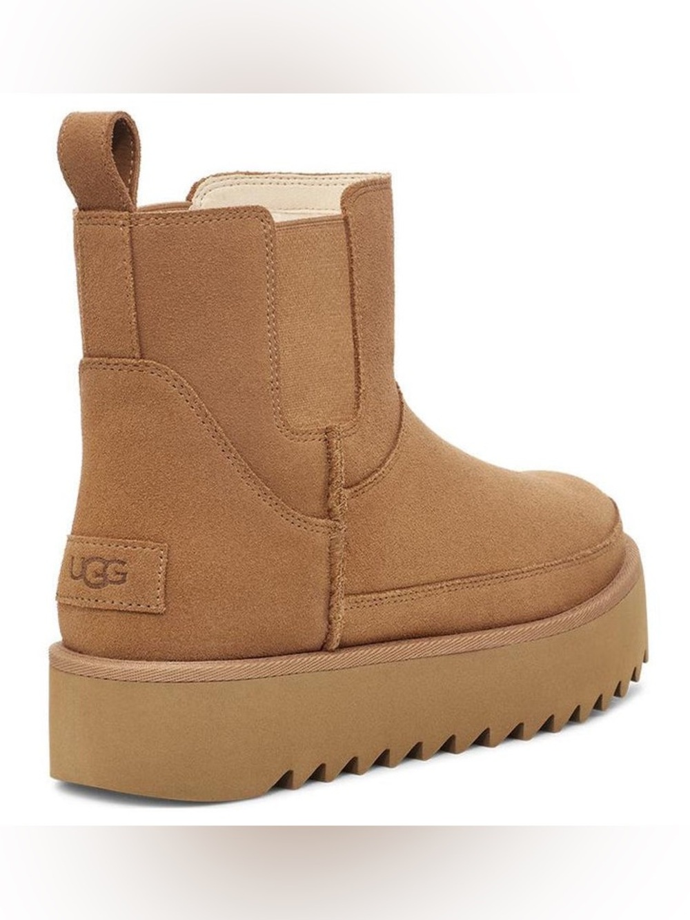 UGG Chelsea Platform Mini Boot Chestnut - Picture 2 of 8